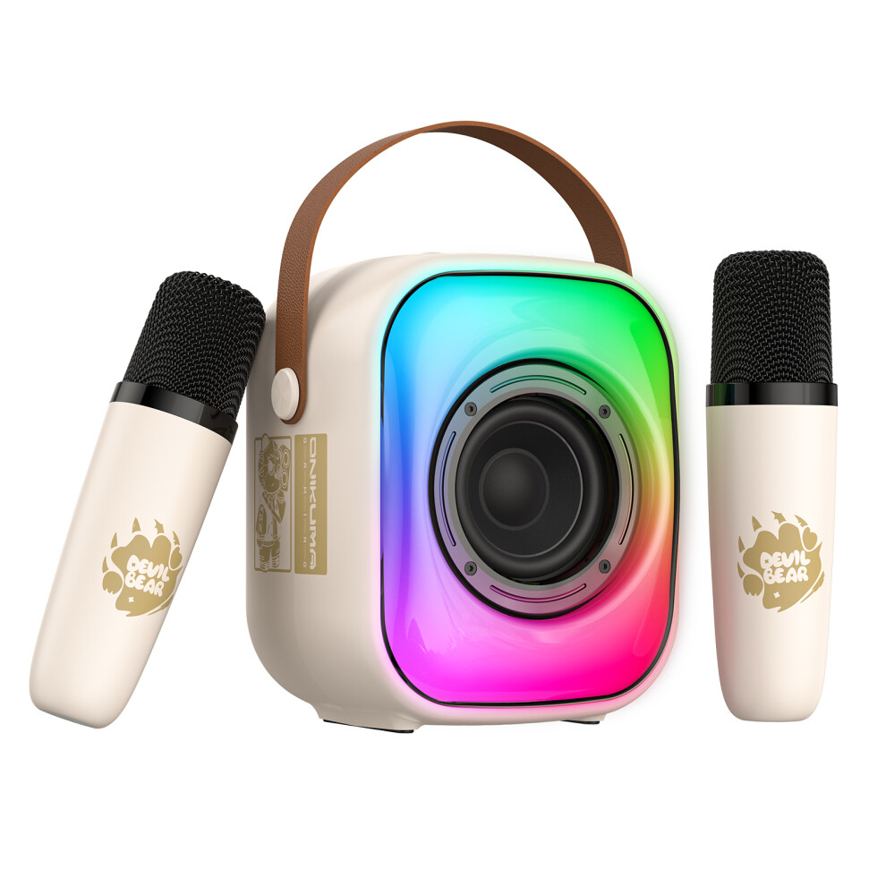 () Speaker L7 K Song Rgb Bluetooth-Compatible White/Light 6914276675333