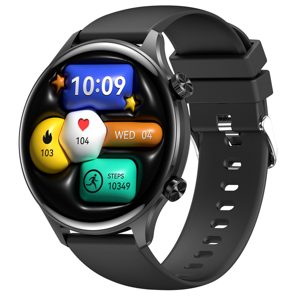 (Black) Smartwatch Hk75 Ultra Thin Smart Watch Amoled Scre Black 6914273954349