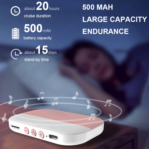 (Pink) Speaker SMB-02 Bone Conduction Under Pillow Spea 2