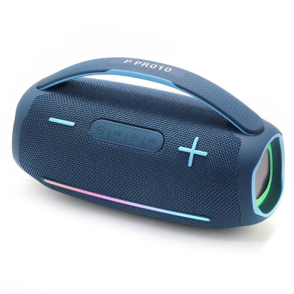 (Blue) Speaker P10 30W Led Boombox Portable Wireless Sp Blue 6914277838683