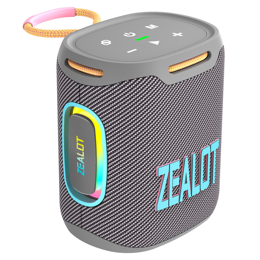 (Grey) Speaker S122 Portable Bluetooth-Compatible Speak Grey 6914275054573