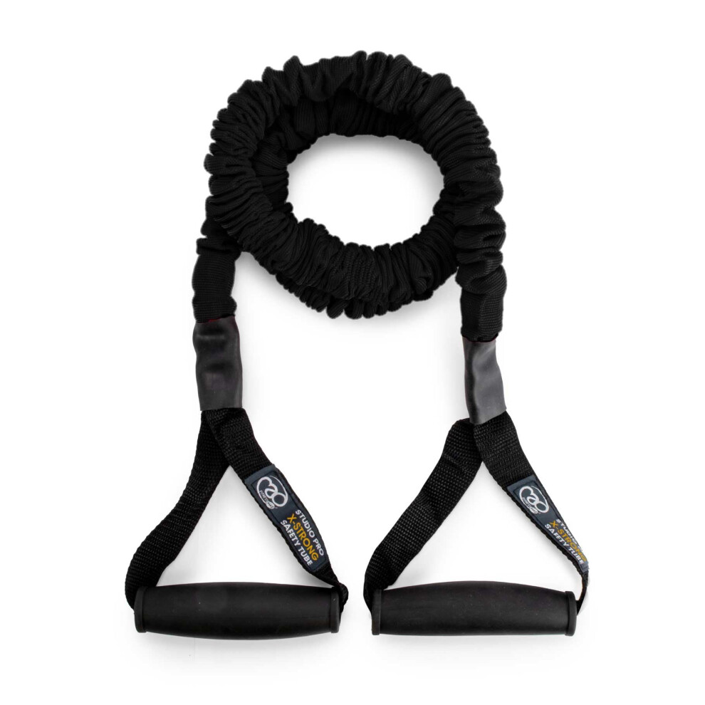 Fitness Mad Safety Resistance Trainer, Resistance Band, Heavy Duty Exercise Tubes For Home Workouts, 4 Resistance Levels: To Extra Strong Light