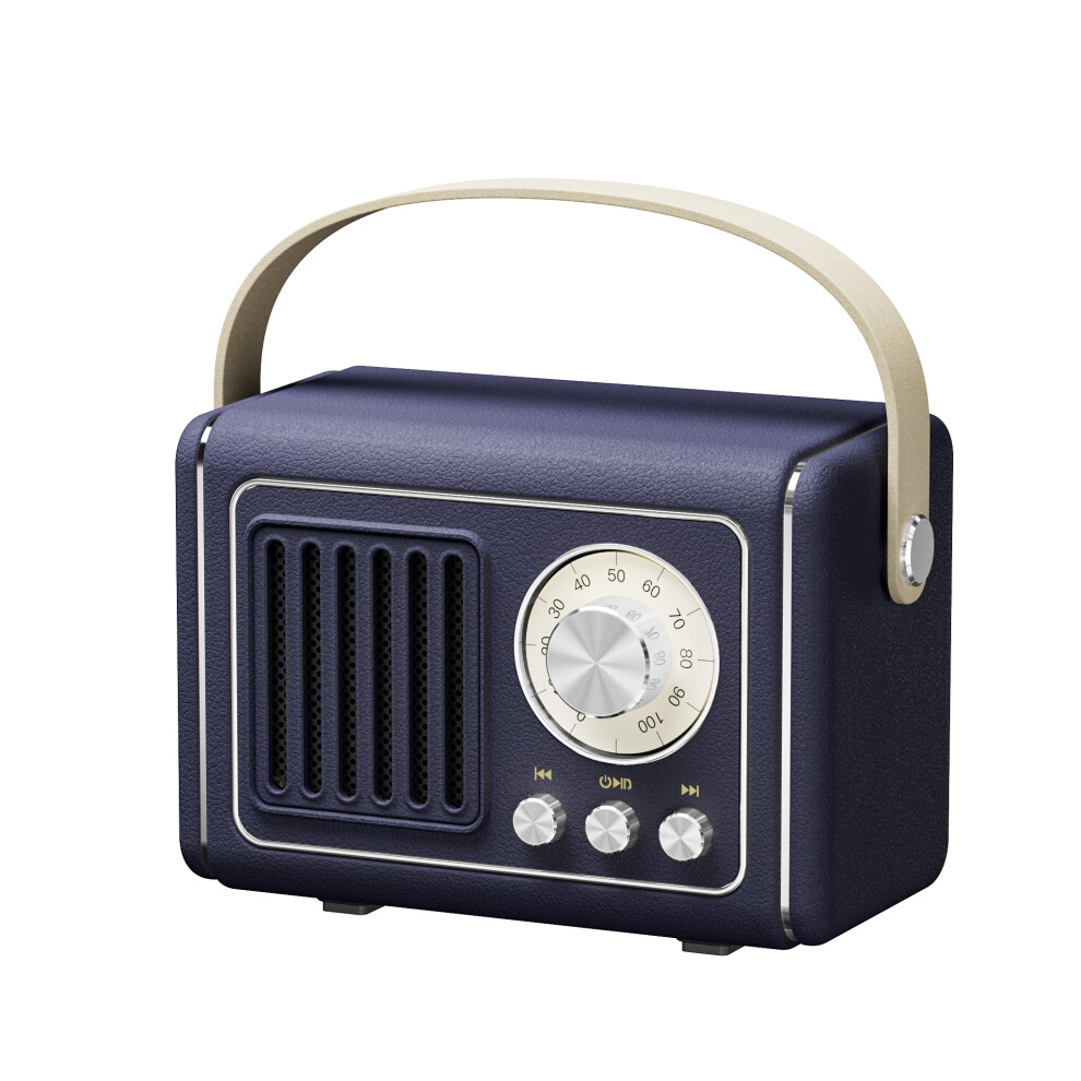 (Darkblue) Speaker P19 Portable Bluetooth-Compatible Speake Light 6914276436521