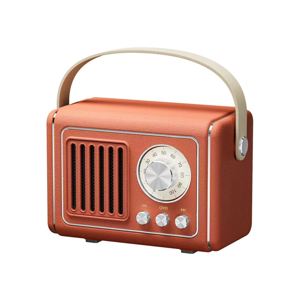 (Brown) Speaker P19 Portable Bluetooth-Compatible Speake Brown 6914279627995