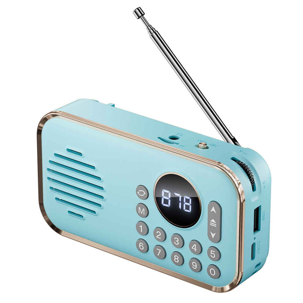 (Babyblue) Speaker P35 Portable Bluetooth-Compatible 5.0 Fm 6914272042627