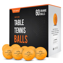 PRO SPIN Ping Pong Balls - Orange 3-Star 40+ Table Tennis Balls | High-Performance ABS Training Balls | Ultimate Durability for Indoor & Outdoor Table
