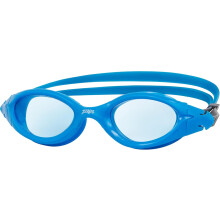 Zoggs Panorama Swim Goggles with Tinted Lenses (Blue/Tint Blue) Anti-Fog, UV Protection, Quick Adjust Strap, Wide Vision Adult Swimming Goggles