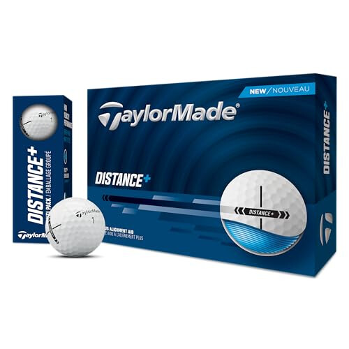 TaylorMade 2025 Golf Distance+ White Golf Balls 1