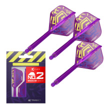 TARGET Darts Luke Littler World Champion K Flex Flights and Shaft System, No.2 | The Nuke 2025 Edition Kflex, All In One Integrated Flights and Shafts