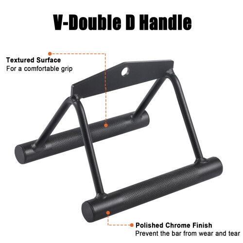 Workout Cable Machine Attachment for Home Gym, SERTT LAT Pulldown Attachments, Cable Accessories for Weight Training, Straight Pull Down Bar, Tricep 2