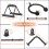 Workout Cable Machine Attachment for Home Gym, SERTT LAT Pulldown Attachments, Cable Accessories for Weight Training, Straight Pull Down Bar, Tricep 2