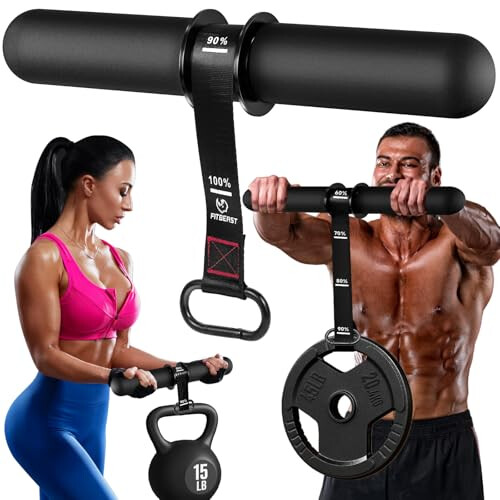 FitBeastForearmStrengthener&ForearmExerciser,WristRollerwithThickerHandle,ForearmStrengthTrainerwithAdjustableStrap-IdealforGrip