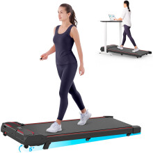 Walking Pad with Incline, 3 In 1 Under Desk Treadmill for Home and Office, Portable Treadmill with LED Display, Remote Control,Installation Free (Red)