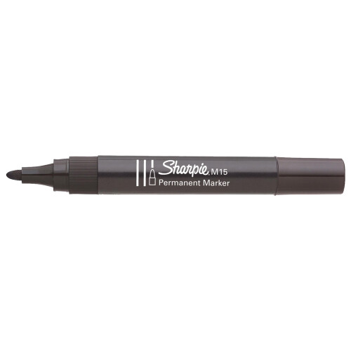 Sharpie Sharpie M15 Permanent Markers | Bullet Tip | Black | 12 Count 2