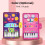 Musical Mat Piano Keyboard & Drum Mat with 2 2