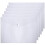 Plastic Wallets A4 Clear Folders Document Files Popper Wallets with Button 36 Pack 1