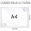 Plastic Wallets A4 Clear Folders Document Files Popper Wallets with Button 36 Pack 2