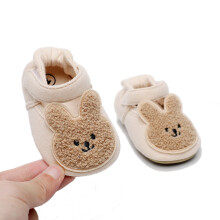 Cartoon Baby Lauflernschuhe Süß Sicherer Rutschfester Boden Baby Vorläufer für Frühling und Herbst Weiches Sohlen Hasen Innenlänge 11cm/4,3