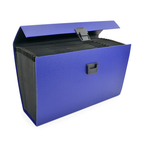 Rapesco 1553 19-Part Expanding Box File Document Organiser, A4+, Blue 1