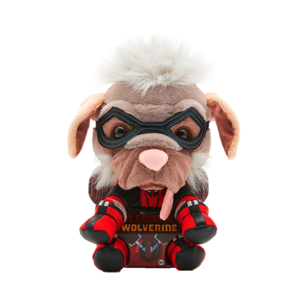 Simba Marvel Dogpool Plush Figure (26 Cm) - Detailed Super Hero Plush Toy From The Marvel Studios Deadpool & Wolverine Movie, Toy For Fans & Collectors.