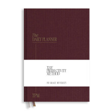 Hardback Productivity Planner - Daily planner for organisation, time management and productivity | Undated A5 planner using the viral Method by Grace