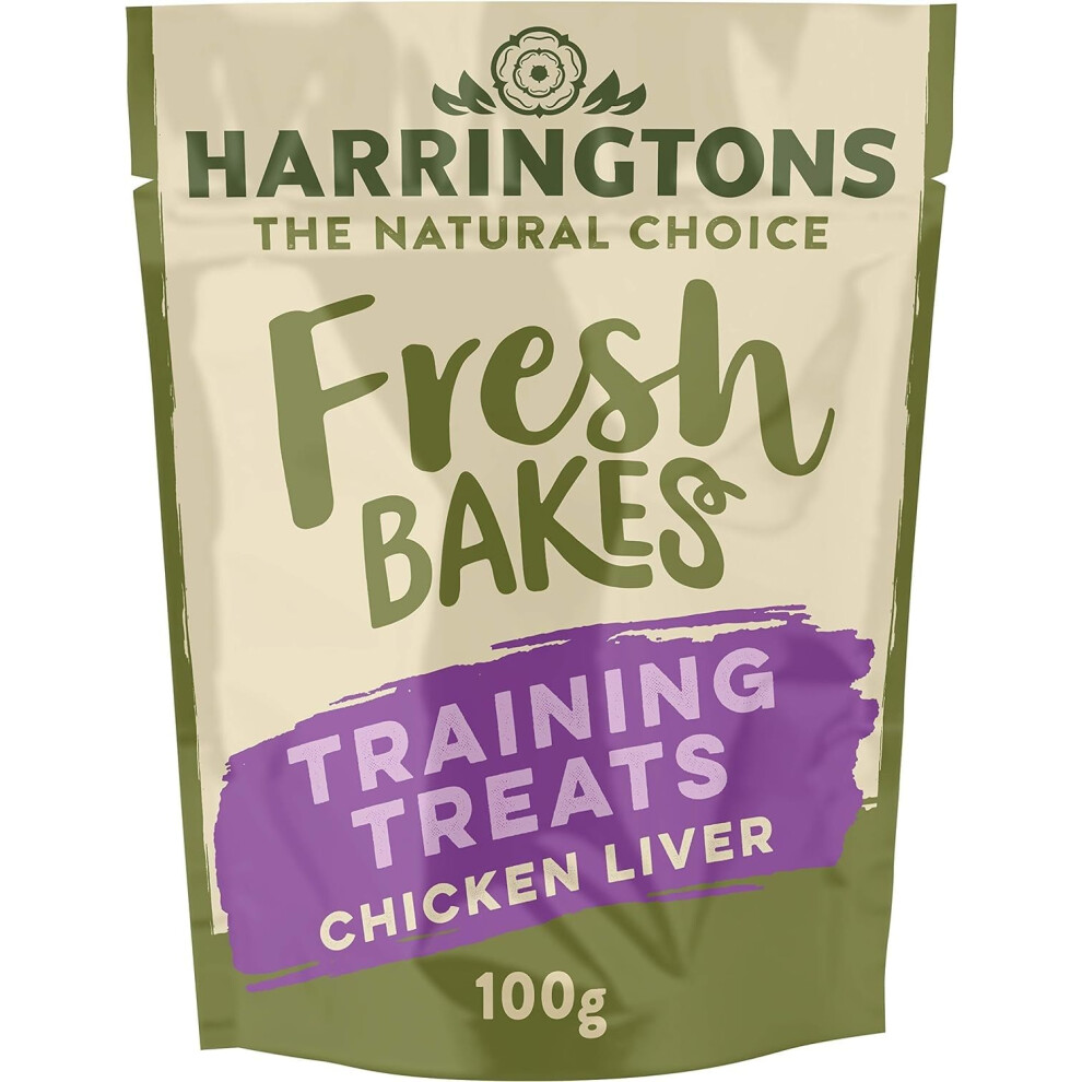 Harringtons Fresh Bakes Free Chicken Liver Training Dog Treats 100G (Pack Of 9) - Gently Oven Baked Grain