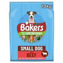 Bakers Small Dog Dry Dog Food Beef & Veg 10kg
