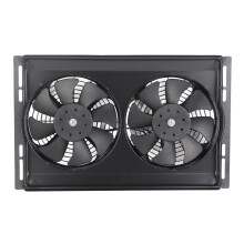 12V 80W Radiator Dual Cooling Fan Iron Frame High