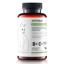 animaux Nutrients for Cats ? 120 chewable tablets ? Vitamins for cats, supports metabolism, immune system, skin & coat, with Vitamin B complex, Omega