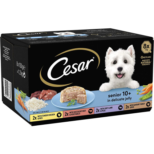 Cesar CESAR Senior 10+ in Delicate Jelly 8x150g 1