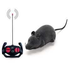 Remote Control Mouse Cat Toy, HIMM Wireless Electronic RC Mouse Rat Pet Toy Running Wheel Plush Rat Chasing Prank Toy for Cats Dogs Pets Kids Novelty