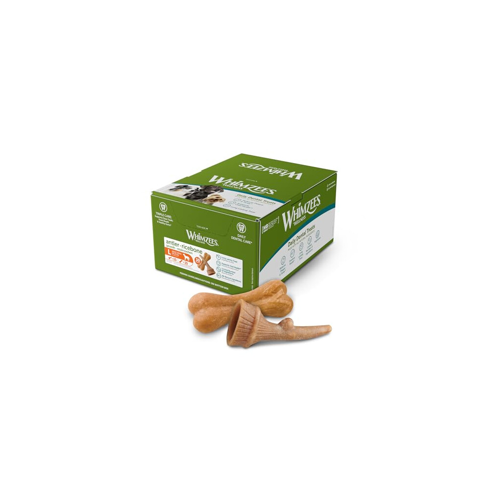 Photos - Dog Food Whimzees By Wellness Variety Box Occupy, Mixed Shapes, Size L, 30 Pieces, Natural and Grain Free Dog Chews, Dog Dental Stick 