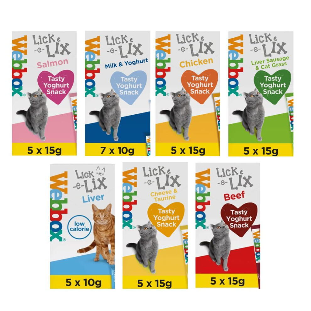 Webbox Lick e Lix 5pcs (5x15g) (Bulk Deal Case of 17) Variety Assorted Pack-image-OPC-PJKNHJY-NEW