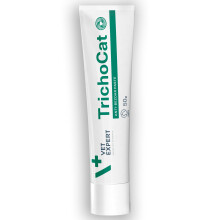 Vet Expert TrichoCat Hairball Treatment for Cats ? Prevents and Removes Hairballs with Soy Oil, Yeasts, Taurine, and Vitamins E, B2, B3 ? 50g Paste