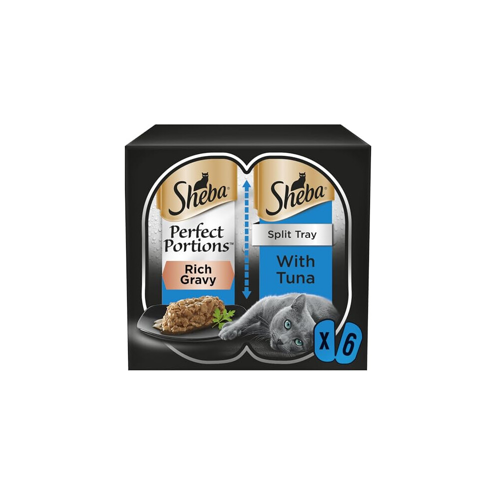 Sheba Portions with Tuna Chunks in Gravy 8 x 3x(2x37.5g)-image-OPC-PJKNHRP-NEW