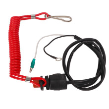 Außenbordmotor-Not-Aus-Schalter ABS wasserdicht telescopisch 75 mm Marine Motor Flameout-Schalter für T30 T15
