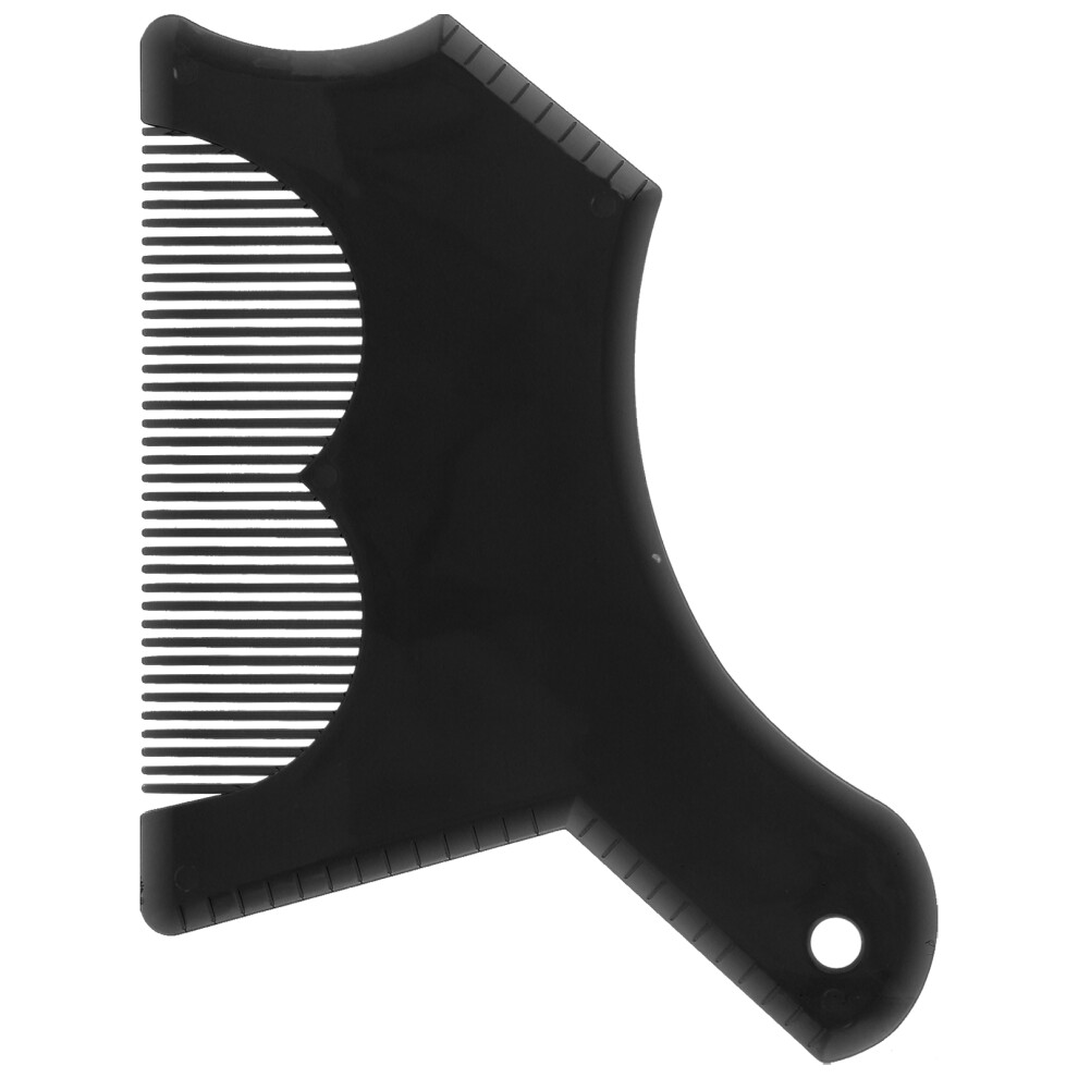Unisex Black Plastic Beard Shaping Tool Beard Hairline Template Comb Men