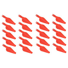 Arrow Feather Cam Arrows 1 Inch Tapping Pen Arrowheads Fletching for Archery Red Plastic Pack of 20