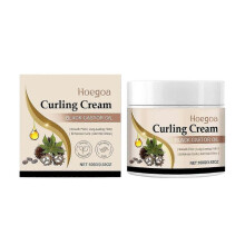 Hoegoa Castor Oil Curling Cream Keeps Shine Styling Styling Curls Naturally Refreshing Hair Treatment
