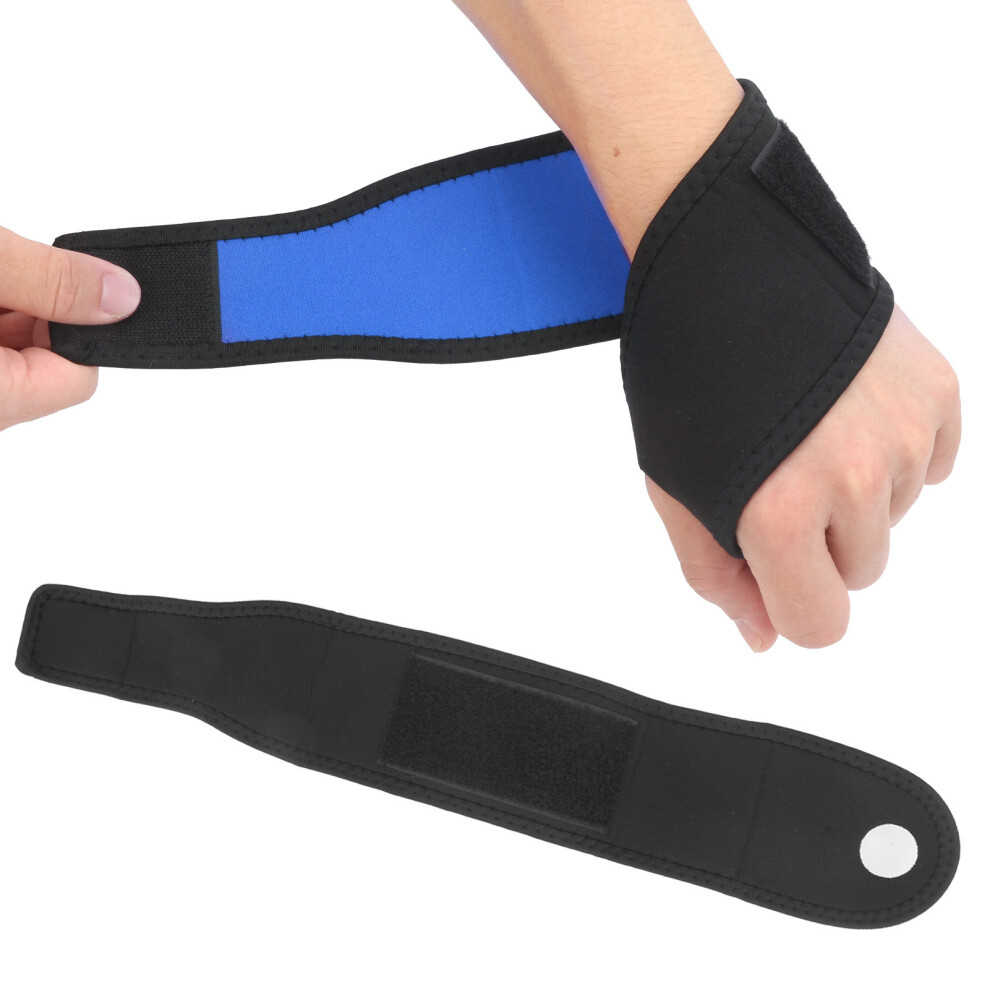 Sports Wrist Support Bands for Cycling Running Fitness, Black Blue-image-OPC-PJKNPYR-NEW