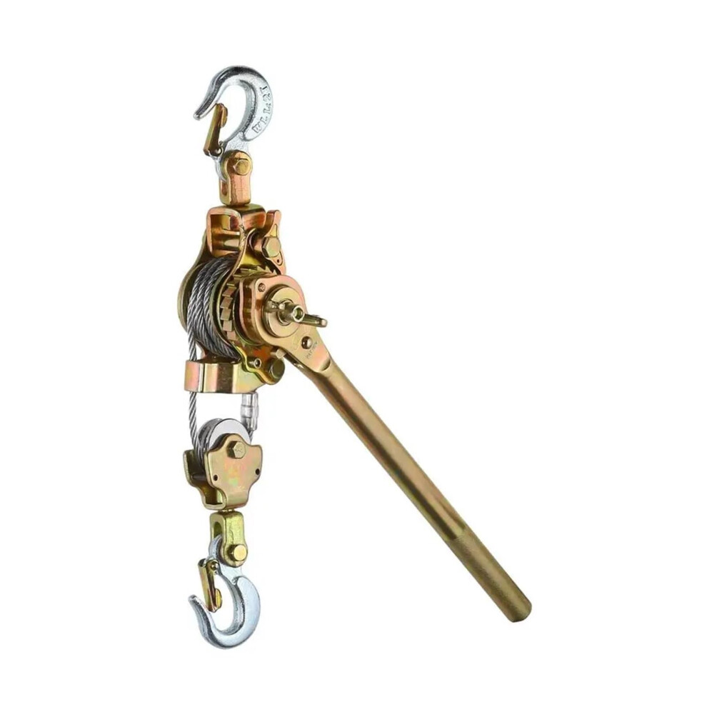 Hand Winder 1 Ton Pulling Winch With Ratchet Cable Grip, Japanese Style Steel Wire Hoist For Trailers And Boats 6947110096520