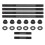 Heavy Duty Cylinder Head Studs Nuts Kit Steel Fit 10