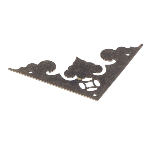 10Set Antique Iron Triangle Corner Protectors 6x6cm for Boxes & Tables 2
