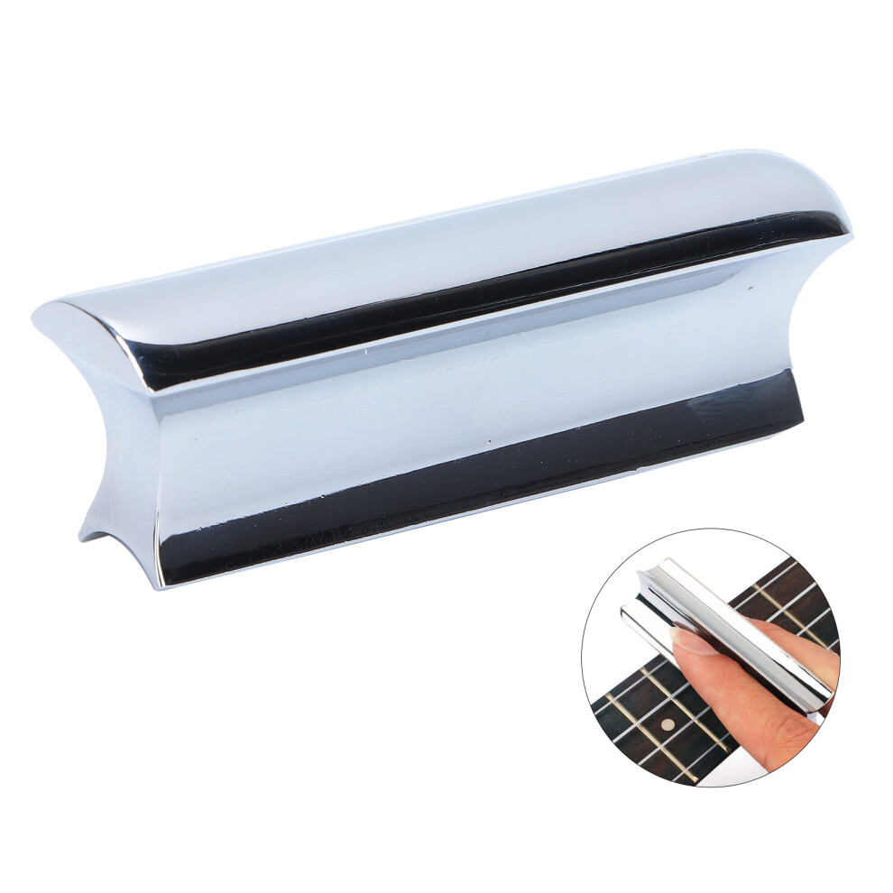 Electric Guitar Slide Bar Zinc Alloy Silver 7.6x2.4x1.8cm