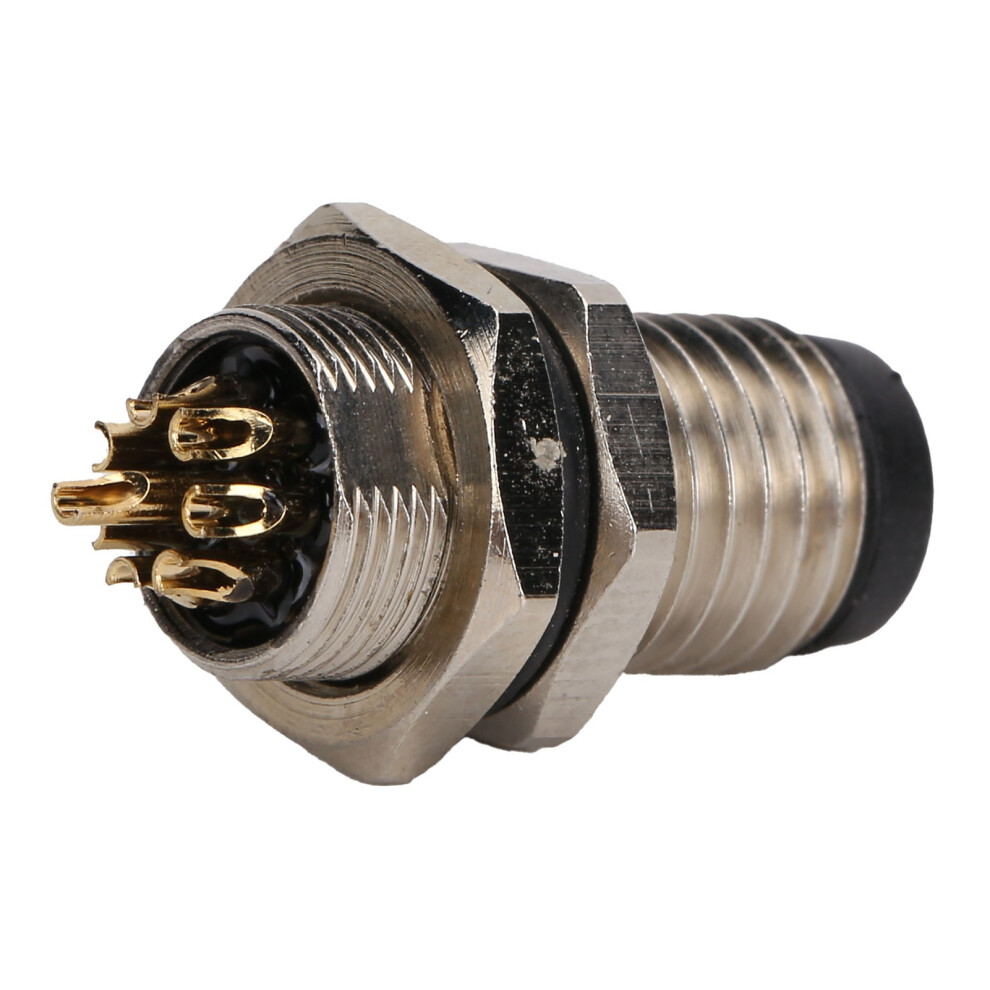 M8 Aviation 8 Pin Waterproof Brass Plug Connector, Ip67, 4A 9481340562273