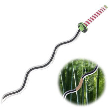Bamboo Katana Halloween Prop Cosplay Sword 29 Inch Japanese Anime Samurai Collectible for Boys