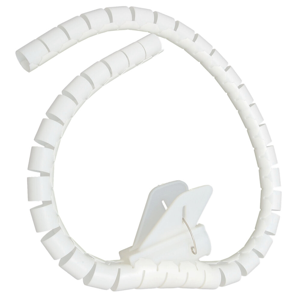 White 16Mm Open-Type Cable Sleeve: 10M Flexible Wire Organizer 4211340563100