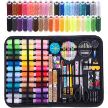 Kit de costura, kit de reparación portátil para suministros de costura familiar, kit de costura de viaje premium