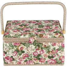 Additional Sewing Basket, Vintage Style Sewing Basket for Needles, Thread, Tape Measure, and Sewing Accessories Storage