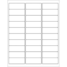 Etiquetas de dirección de envío de 2,54 cm x 6,35 cm para impresoras láser e inyección de tinta, blancas (100 hojas, 3000 etiquetas)